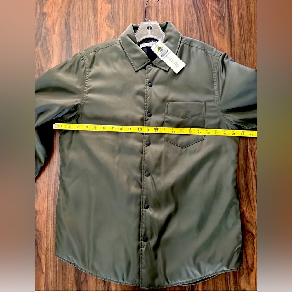 OUTERKNOWN Men's EVOLUTION L/s T Shirt Jacket Coat Surf Beach NWT Green $198